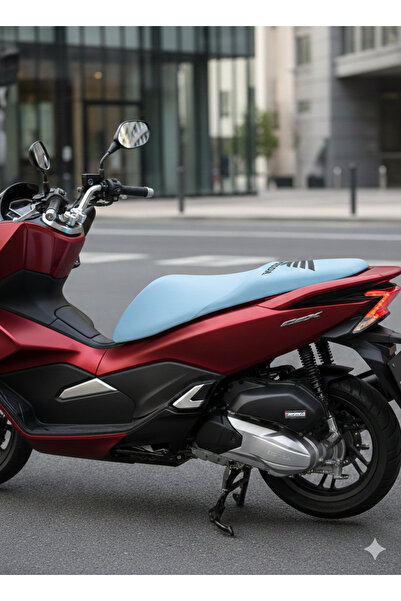 Utku Giyim HONDA PCX, DİO, ACTİVA, SH, XADV UYUMLU MAVİ MOTOSİKLET KOLTUK KILIFI ORİJİNAL SCUBA KUMAŞ