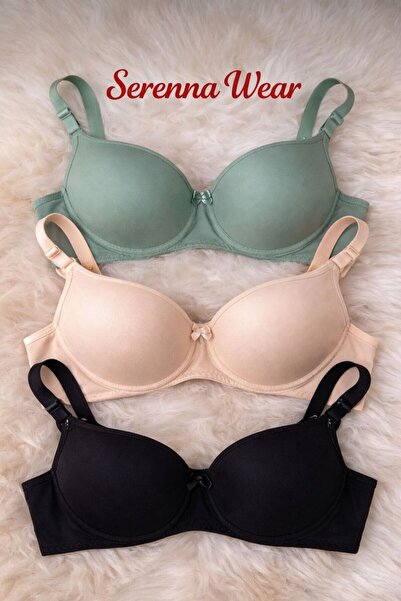 serenna wear Women's 3-Piece Supported Padded Underwire Bra