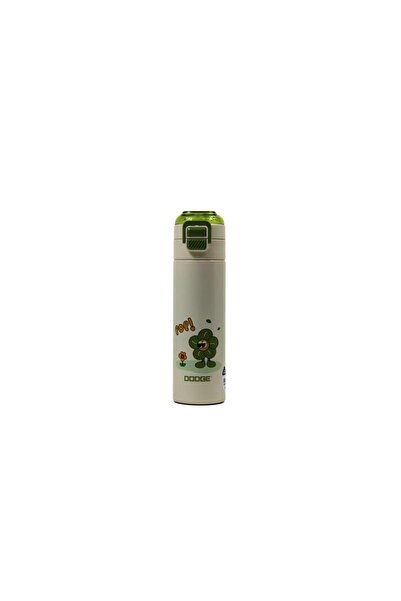 DODGE DB-24501 Çift Kullanım Pipetli/Rahat İçim Yeşil 500ml Çelik Matara