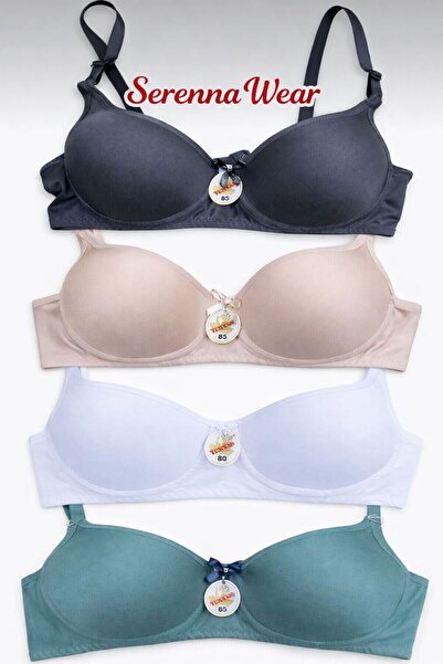 serenna wear Women's 4-Piece Supported Padded Underwire Bra