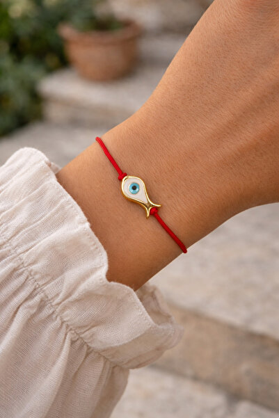 Miliva Red String Bracelet with Mini Fish |   Red Rope Bracelet |   Fish Brac...