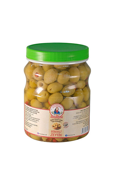 Biberli Yeşil Zeytin 700 Gr.