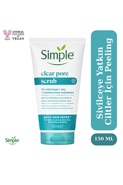 Simple Daily Skin Detox Yağlı Ciltler İçin Siyah Nokta ve Tıkalı Gözenek Temi...