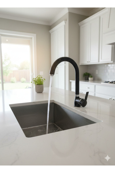 YAPI KALİTE Kitchen Sink Faucet Patterned Black Color