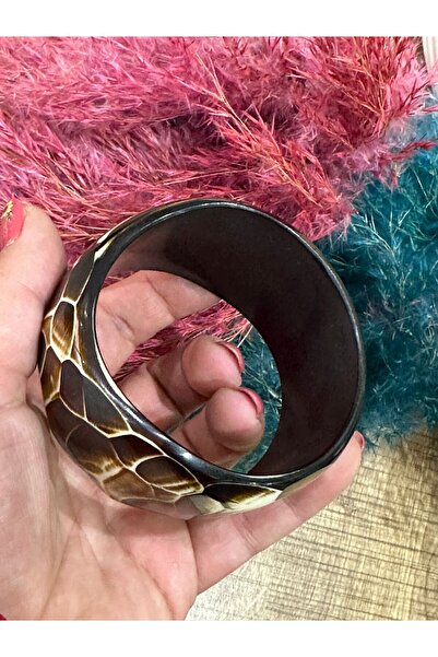 Gönülden Tasarım Otantik Kemik Hint Tasarımı Bilezik Çap 7 Cm