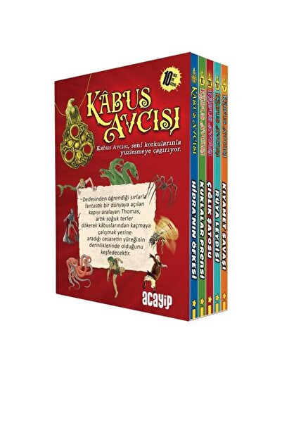 Acayip Kitaplar Kabus Avcısı Seti 5 Kitap Takım Kutulu/Theodore Darkwood/Acayip