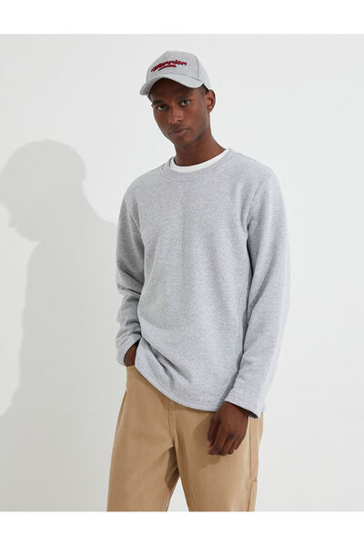 Koton Základní mikina s volánkovým výstřihem