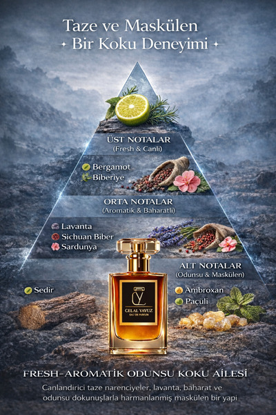 Celal Yavuz 6 50 Ml Erkek Parfümü | Aromatik Fougère | Erkeksi ve Etkileyici ...