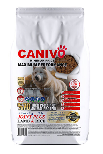 Canivo Joint Plus Eklem Destekleyicili Kuzulu Köpek Maması 15 KG