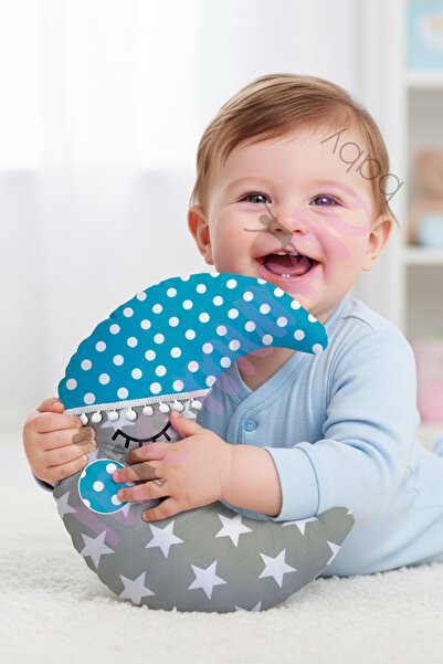 Miomundo Baby and Children's Room Moon Grandpa Pillow Set with Hat Sleeping F...