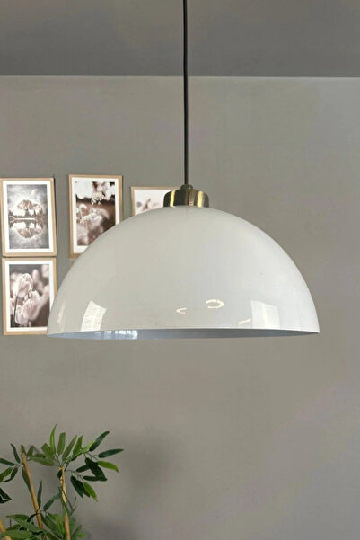 Bamyum Yimpi Beyaz Avize Küçük Plafonyer Başlık Tekli Sarkıt Salon Mutfak Kua...