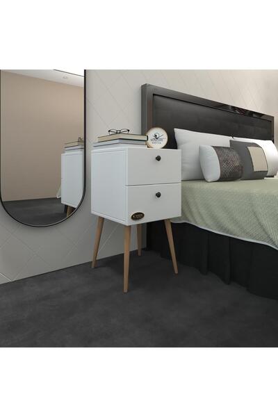 Kenzlife komodin hanami byz 74*39*39 komidin ahşap ayaklı kitaplık ayakkabılı...