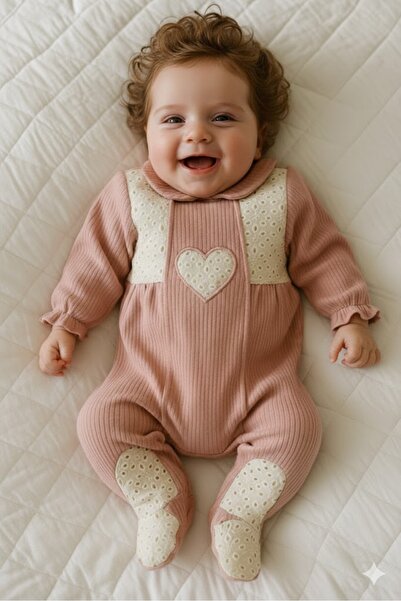 MİNİKİNCİBABY KIZ BEBEK TULUM BRODELİ