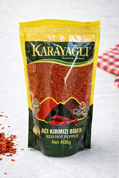 Karayağlı (400 GR) Birinci 1. Kalite Maraş Doğal Acı Özel İpek Saf Yaprak Pul...