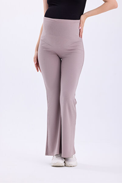 bodin Ρυθμιζόμενο ψηλόμεσο ελαστικό κολάν εγκυμοσύνης με ραβδώσεις