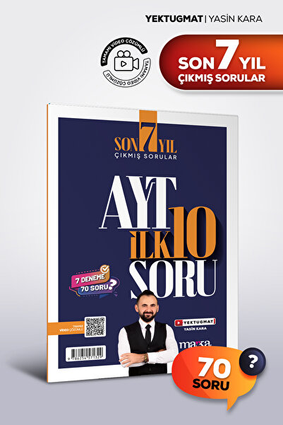 Marka Yayınları AYT Matematik İlk 10 Soru Son 7 Yıl Çıkmış Sorular Marka Yayı...
