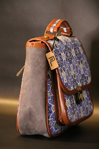 PUJİVA Etnik Tarz, Damla Desenli, Çok Cebli, Fermuarlı,Tokalı, Askılı, Renkli...