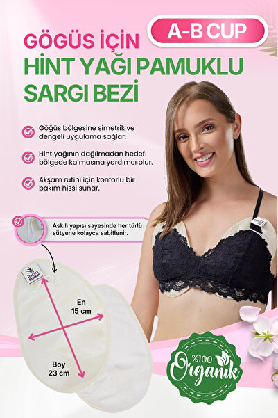 İlaçsız Market Hint Yağı Göğüs Uygulama Bezi (Castor Oil Pack) – %100 Organik...