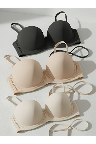 Kerem Giyim Kadın Dolgusuz Balenli Sütyen Takımı