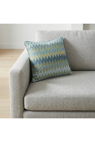 pufftable Zigzag Pattern Avant-Garde Throw Pillow Cover 45*45 Shiny Woven Fabric Luxury Series