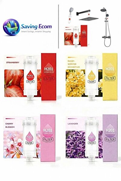 GENERAL 4-Pack Vitamin C Shower Filter, Removes Chlorine and Fluoride