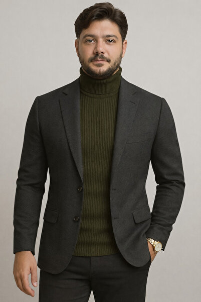 EMKA GİYİM Unisex Turtleneck Knitwear Sweater Emka