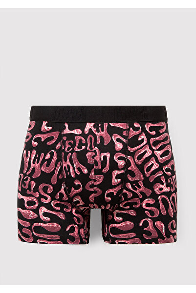 Mavi Baskılı Kırmızı Boxer 0912240-70398