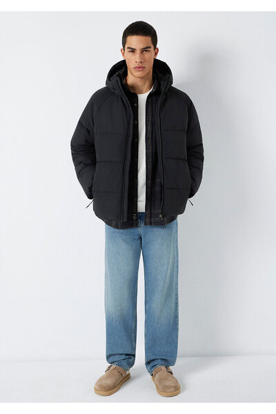 Mavi Hooded Black Jacket Loose Fit / Relaxed Fit 0110756-71379