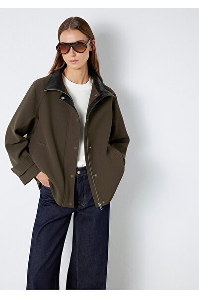 Mavi ψηλός λαιμός Πράσινο μπουφάν oversized / Φαρδιά εφαρμογή 1110827-71543