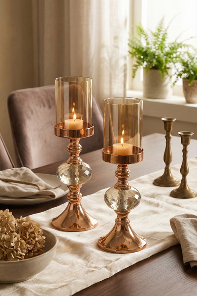 AbajurAksesuar She Bakır Mumluk