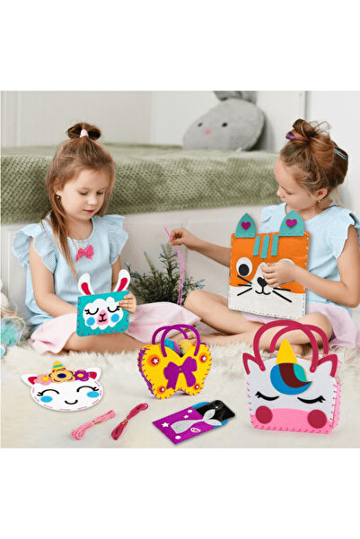 robokids Çocuklar İçin Unicorn Dikiş Seti (8 adet)– Eğlenceli DIY Kit