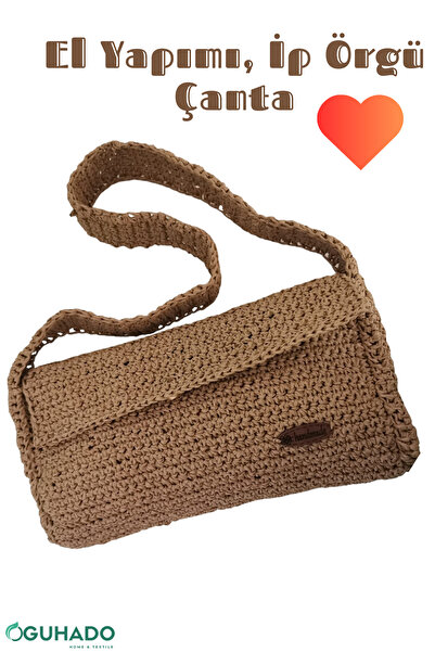 GUHADO Handmade Paper String Knitted Bag - Women's Shoulder Bag