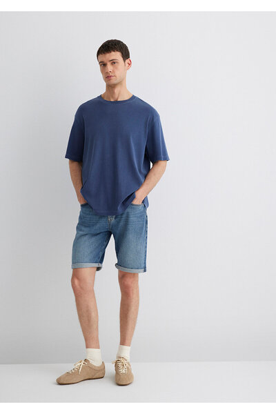 Mavi Brian 90S Indigo Blue Jean Shorts 0418487835