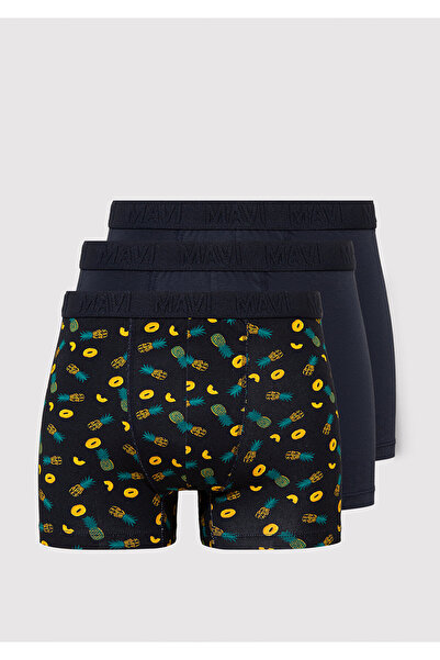 Mavi 3-пари синіх боксерів з принтом 0911909-70490