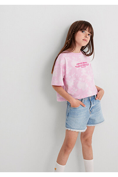 Mavi Printed Pink T-Shirt Loose Fit / Loose Relaxed Cut 7610325-90384