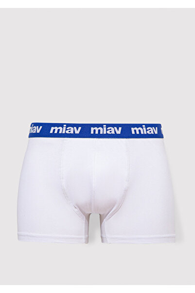 Mavi Miav Baskılı Beyaz Boxer 0911852-620