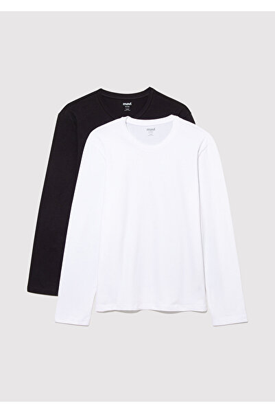 Mavi Ανδρικό Σετ T-shirt Basic 2 τεμαχίων - Εφαρμοσμένο Κοψίματα 0612314 -620