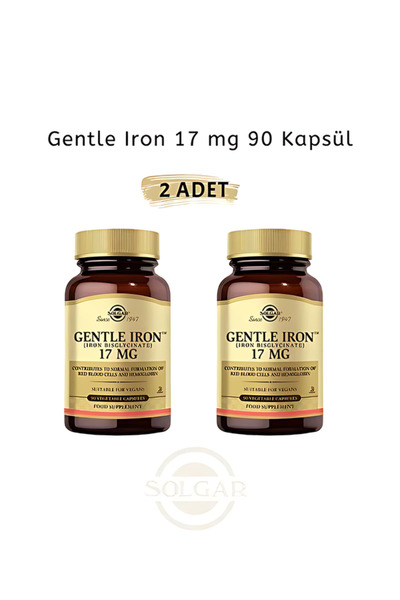 Solgar Gentle Iron™ 17 mg 90 Kapsül