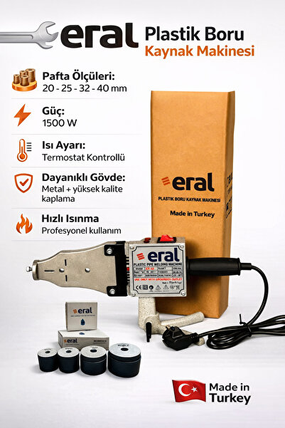 Eral PPPRC KÖŞE KAYNAK MAKİNASİ 1500 WATT EKONOMİ SERİ PAFTA TAKIMI (20-25-32...