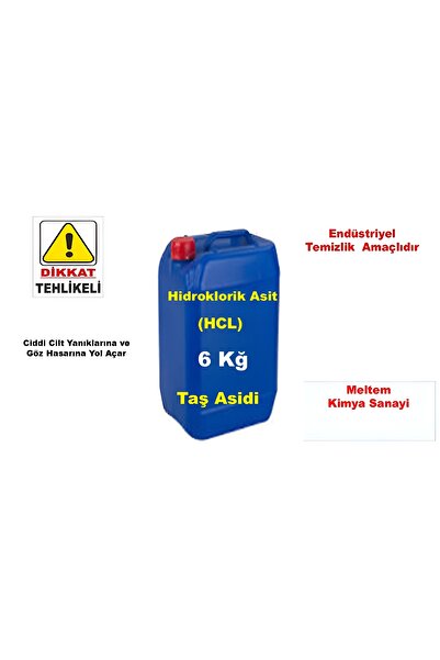 Ermiya 6 kğ Harç Beton Kum Eritici Lavoba Gider Açıcı Hidroklorik Asit Taş Asidi