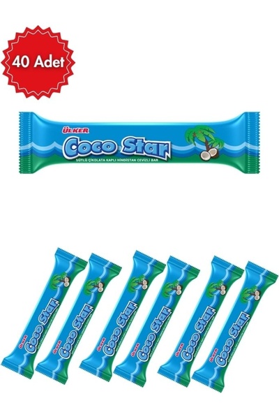 Ülker Coco Star Hindistan Cevizli Bar 25 G x 40 Adet