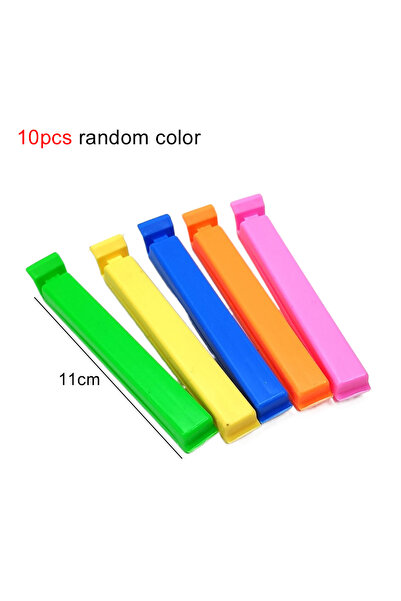 Choice 10L 10/20Pcs Kitchen Storage Food Snack Seal Sealing Bag Clips Sealer ...