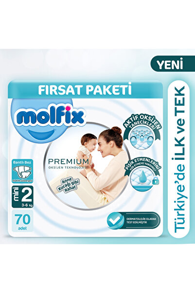 Molfix Premium Fırsat Paketi 2 Beden 70 Adet