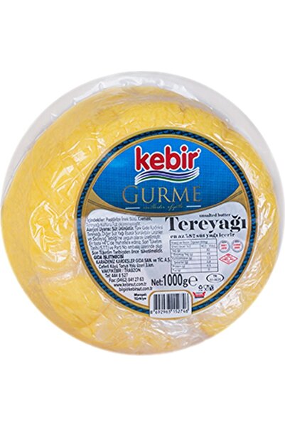 Kebir Gurme Tuzsuz Tereyağı 1 kg x8 Paket – Sofralarınız İçin Zengin ve Krema...