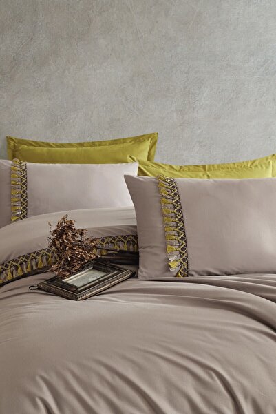 Nordqueen Set cuvertură de pilota cu ciucuri dublu 100% bumbac