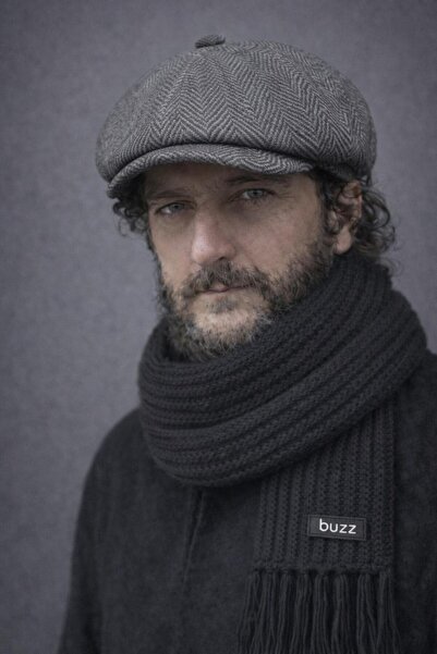 kuru Set de pălărie și eșarfă tricotată cu ciucuri, stil britanic, din lână, ...