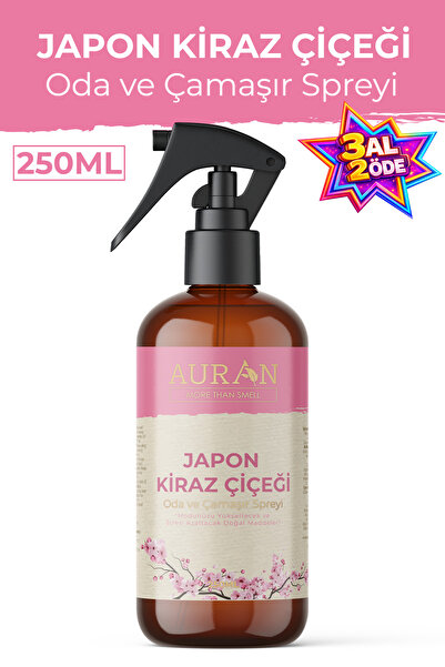 AURAN Japon Kiraz Çiçeği Oda Ve Çamaşır Spreyi Oda Kokusu Oda Spreyi Room Spr...