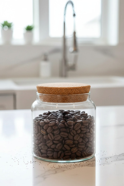 Paşabahçe وعاء زجاجي سعة 575 سم مكعب - مع غطاء فطر، قطعة واحدة