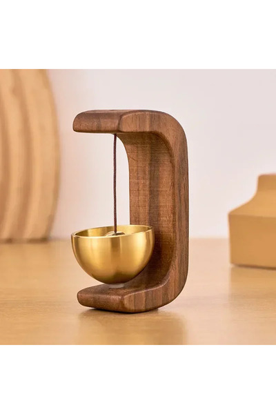 Choice جرس باب لاسلكي خشبي جديد، جرس باب مدخل، جرس رياح مزخرف لفتح المنزل.