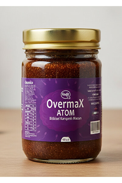Findit Overmax Atom Bitkisel Karışımlı Macun, Doğal Güç Desteği, 420 gr